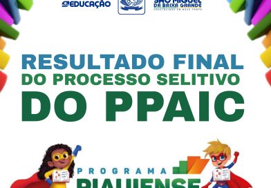 DIVULGAÇÃO DO RESULTADO FINAL DO PROCESSO SELETIVO DO PPAIC